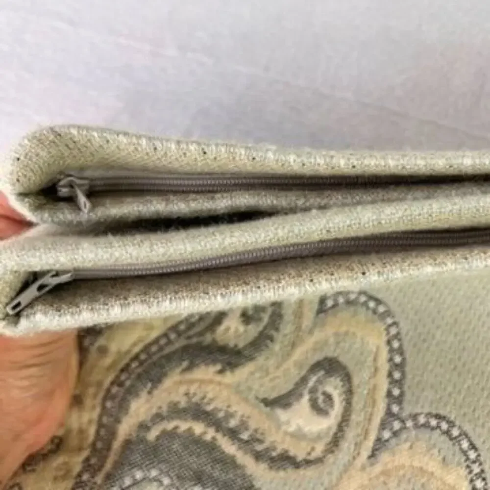 Soft Surrounding Pillow Shams Standard Green Wool Blend Set of 2